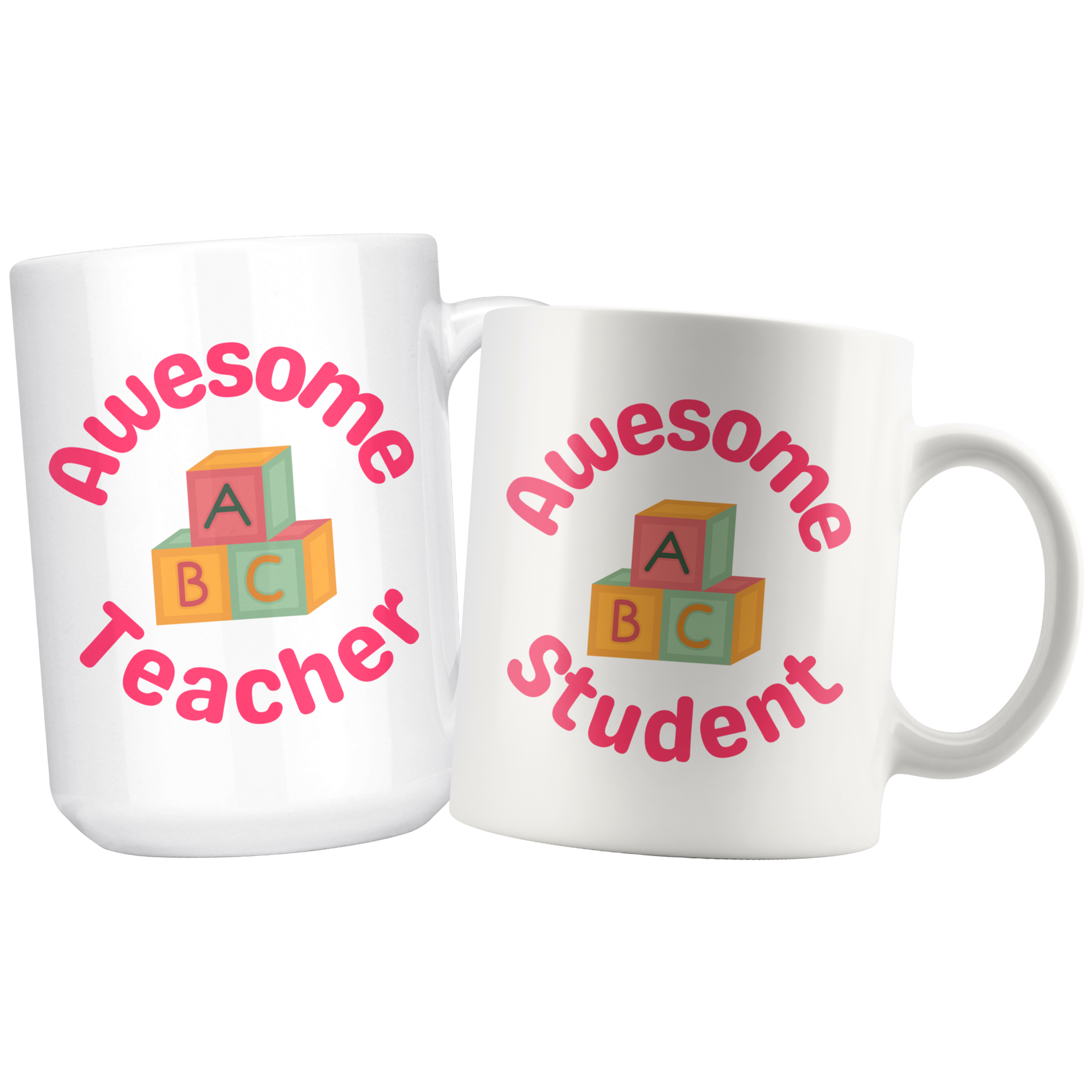 Awesome Student and Teacher Mommy & Me Mug Set