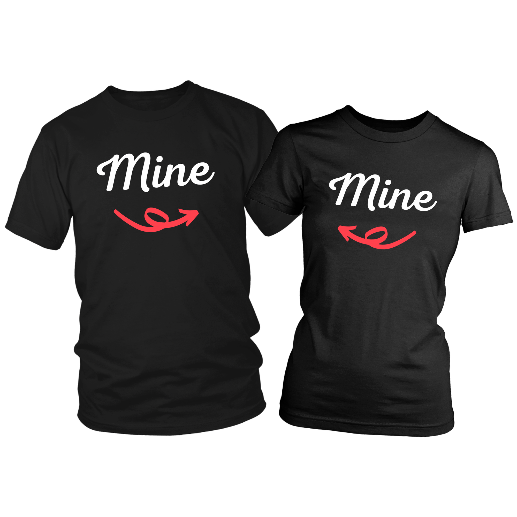Mine Cute Couple T-Shirt Combo Set
