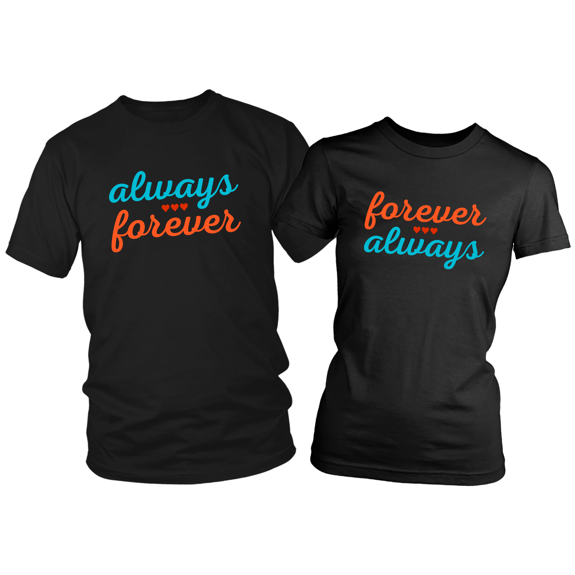 Always Forever and Forever Always Couples T-Shirt Set Combo