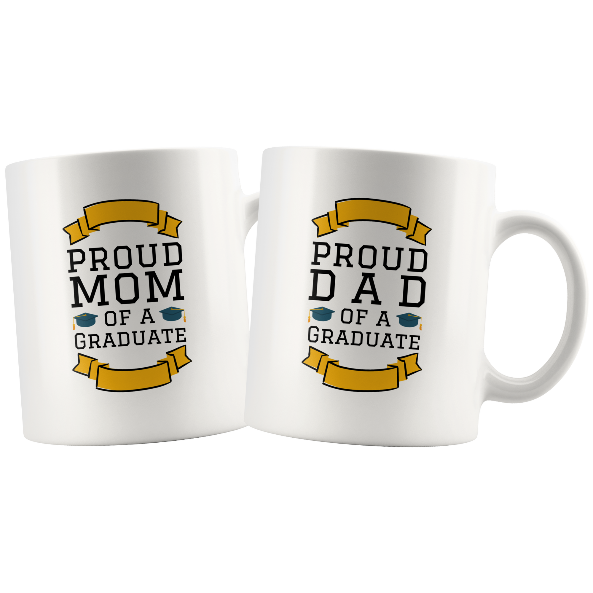 Proud Mom & Dad of a Graduate Mug Set Combo
