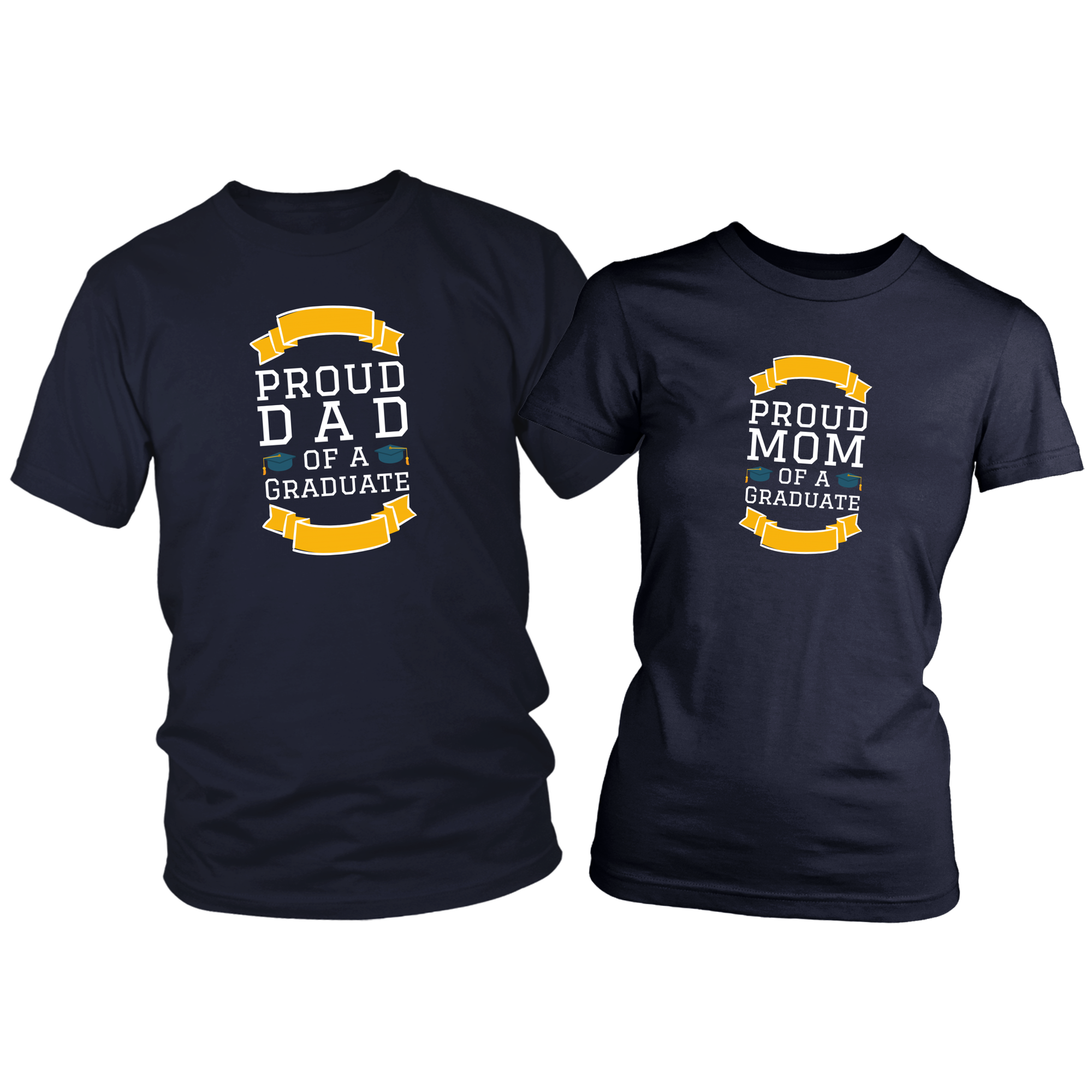 Proud Mom & Dad of a Graduate Shirt Set Combo