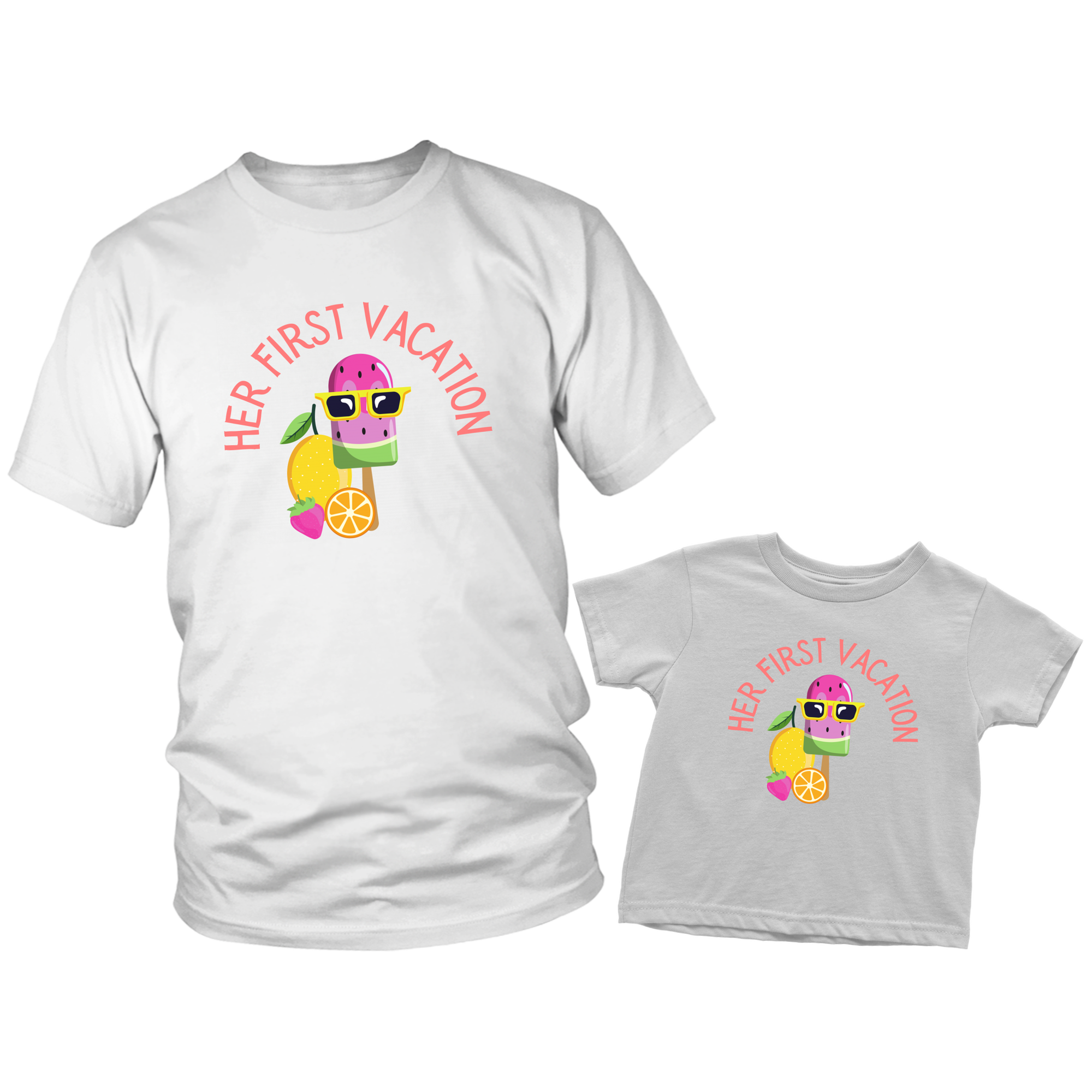 My Daughter's First Vacation Cute Dad & Toddler Matching Set