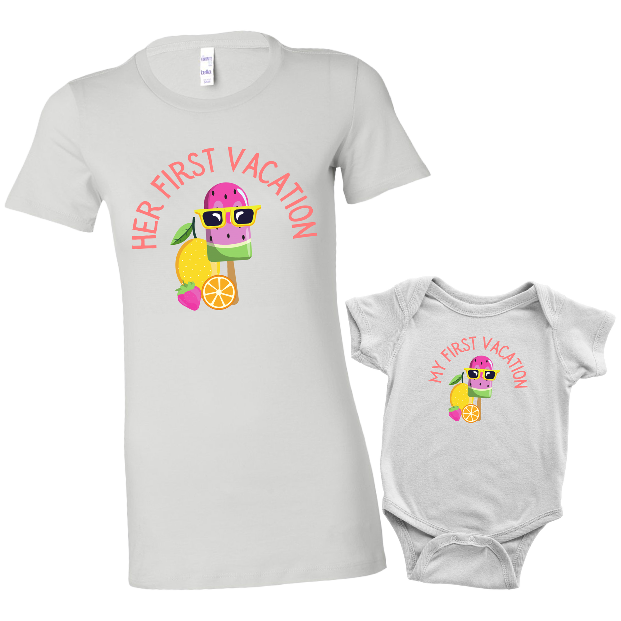My Daughter's First Vacation Cute Mom & Me Matching Set