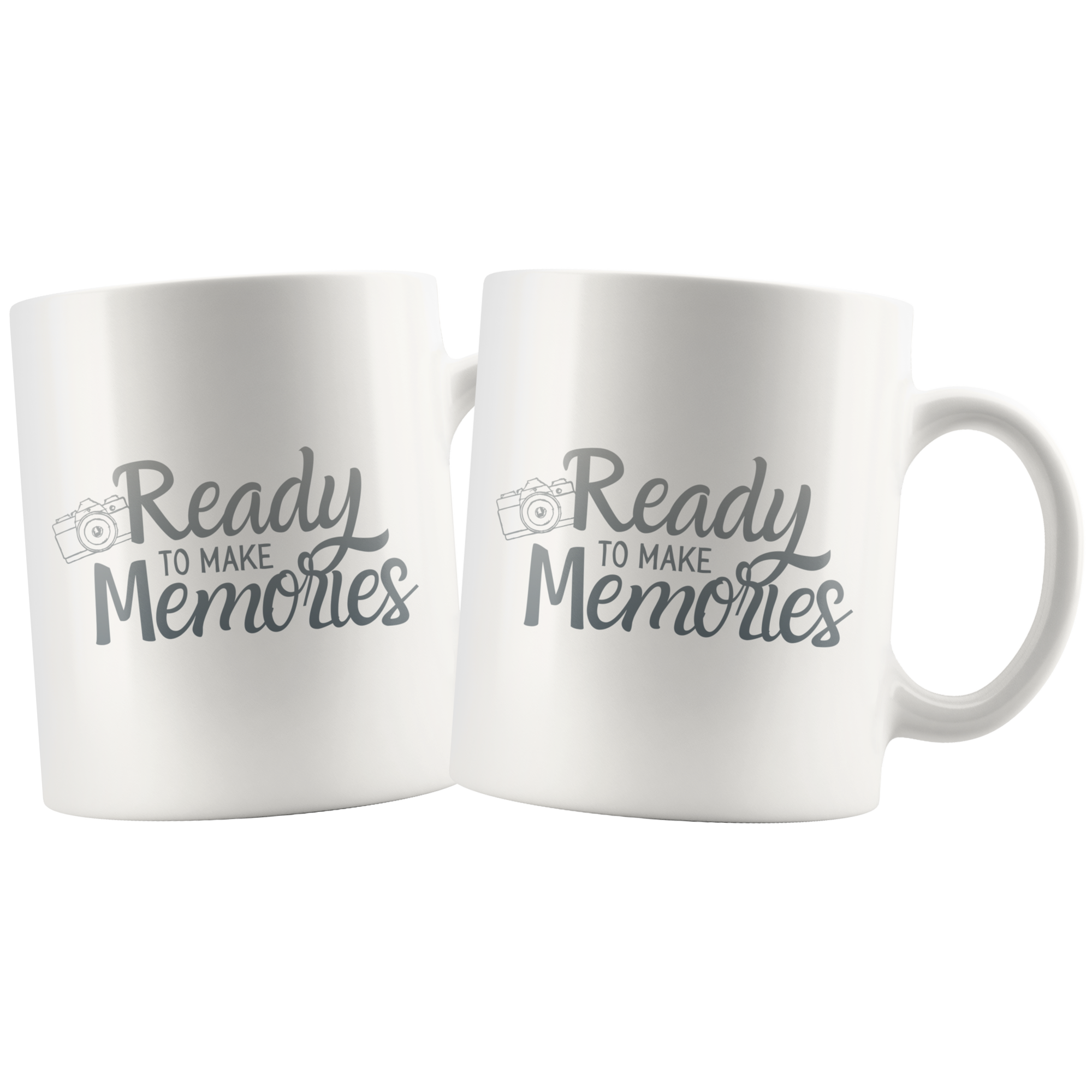 Ready to Make Memories Camera Matching Mug Set