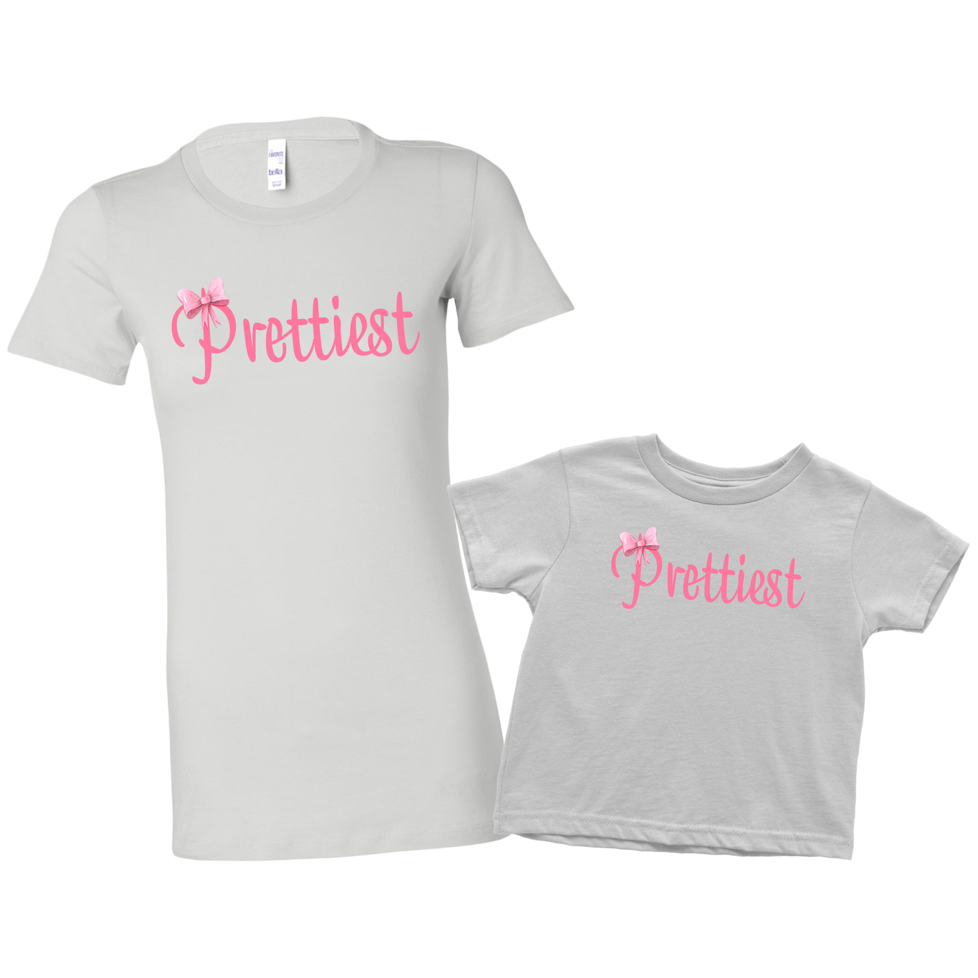 Prettiest with Bow Mom &  Me Shirt Set