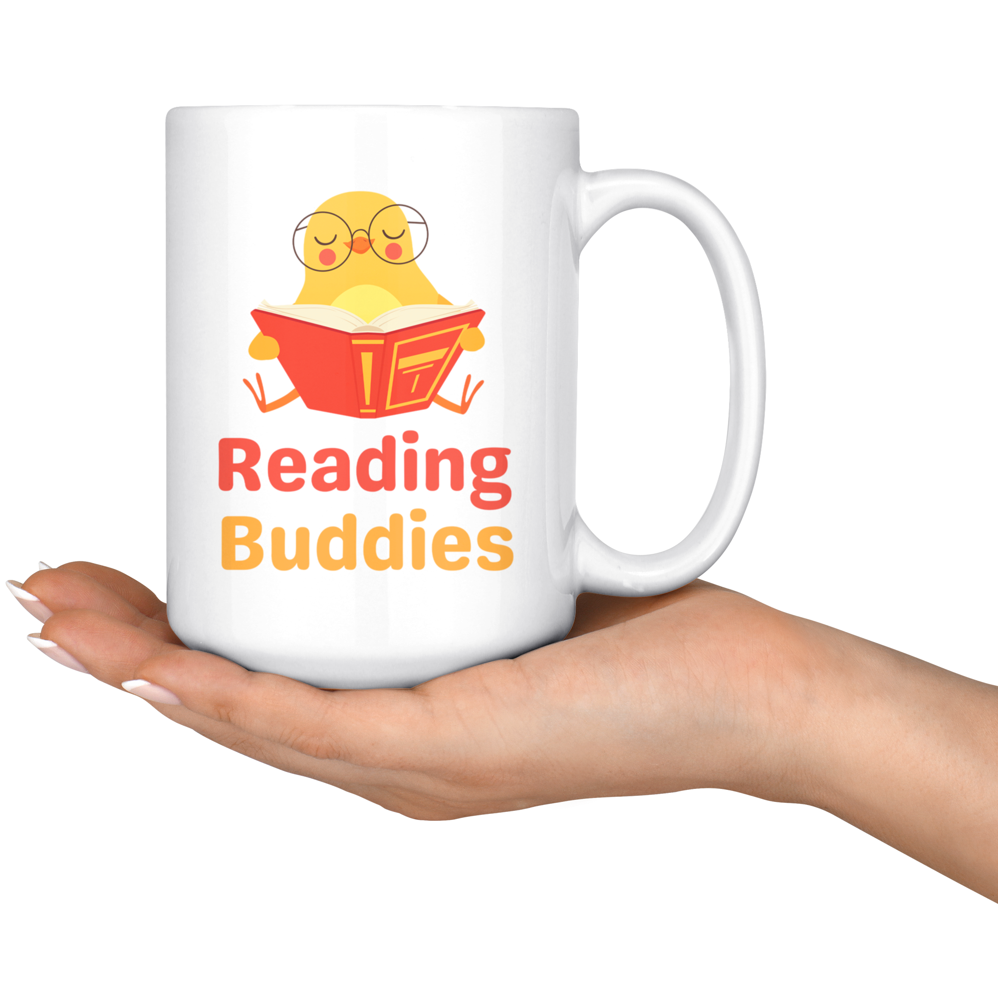 Reading Buddies Cute Bird Mug Set
