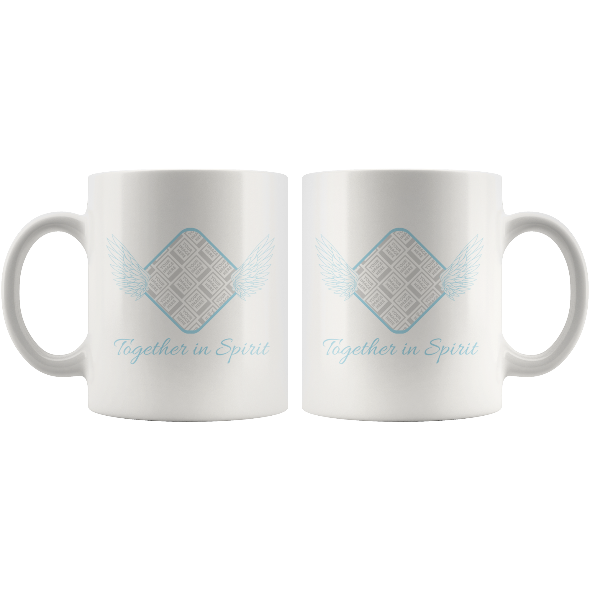 Together In Spirit Memorial Personalized Mug