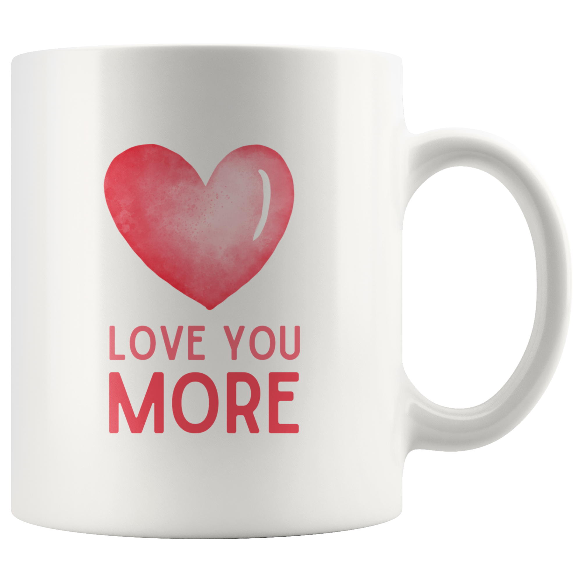 Love You Most, Love You More Heart Mug Set