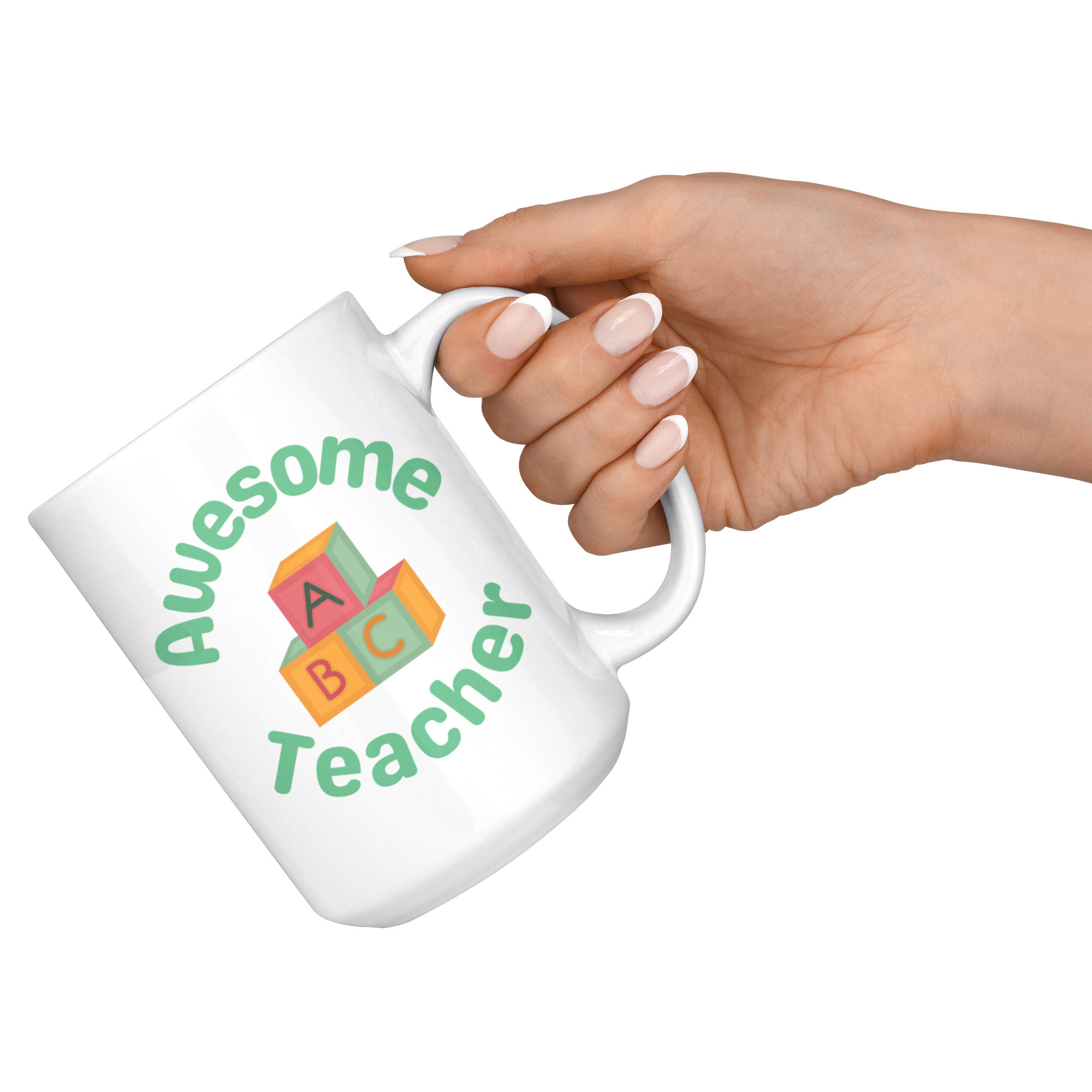 Awesome student and Teacher Daddy & Me Mug Set