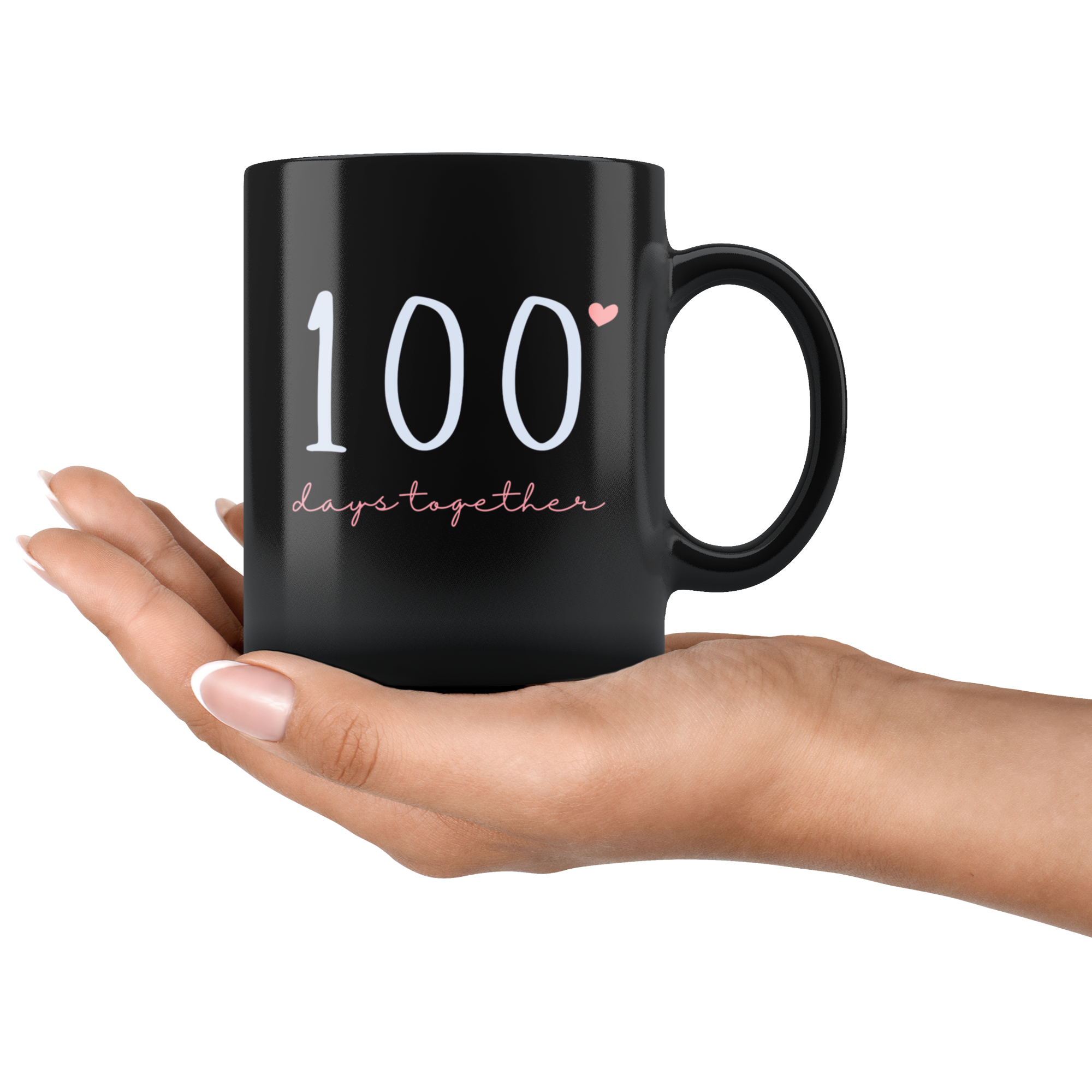 100 Days Together Couples Mug Set
