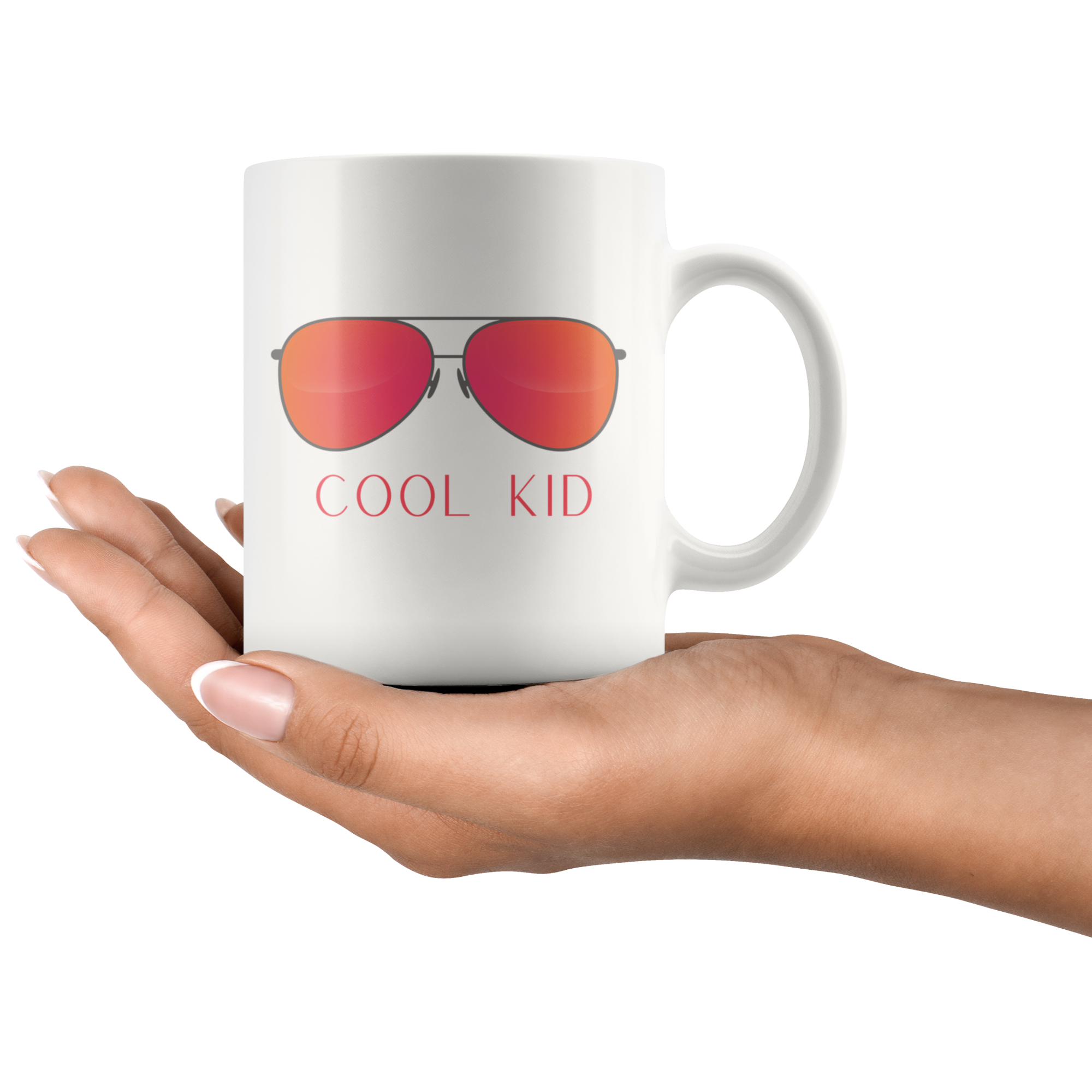 Cool Mom Cool Kid Retro Sunglasses 11oz+15oz Mug Set
