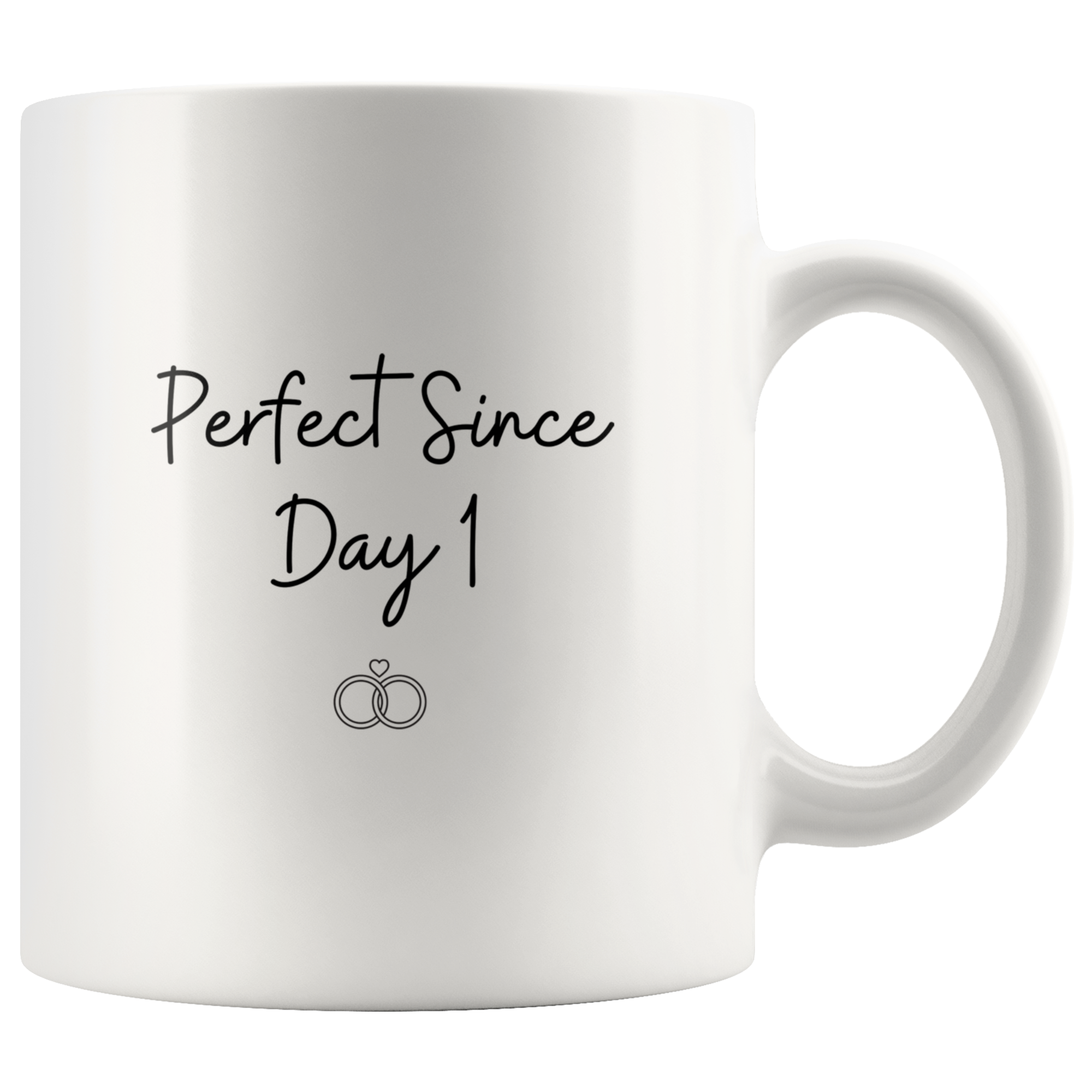 Perfect & Better Since Day 1 Funny Anniversary Mug Set