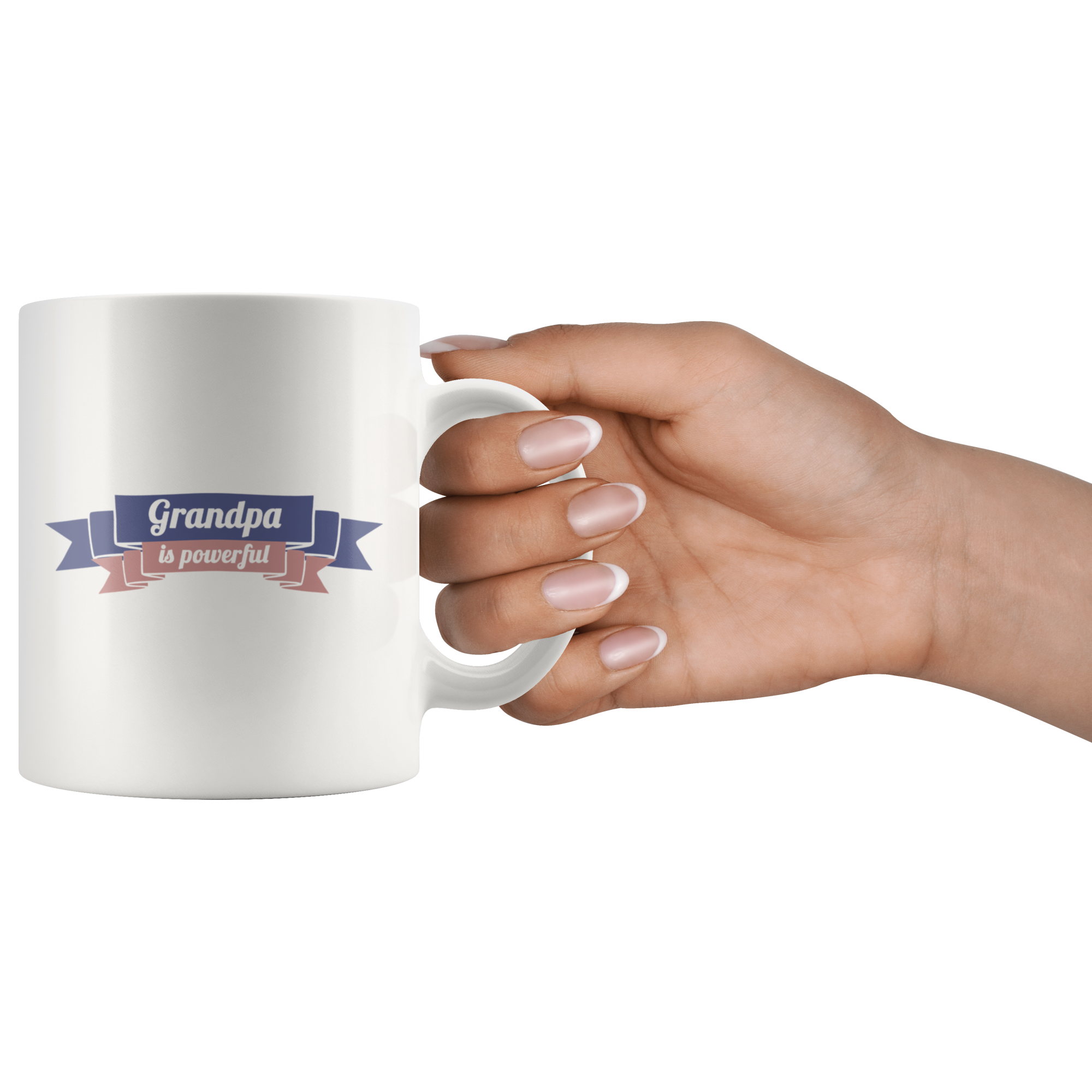 Powerful Grandpa Powerful Grandma Mug Set