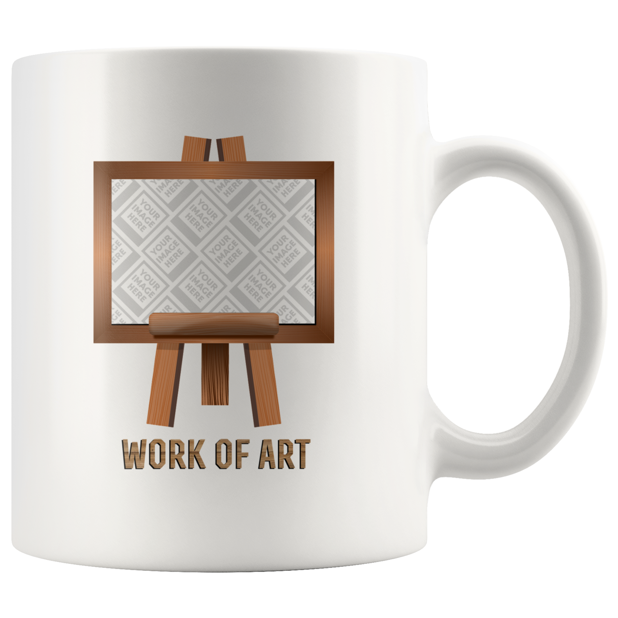 Work of Art Easel Personalized Mug