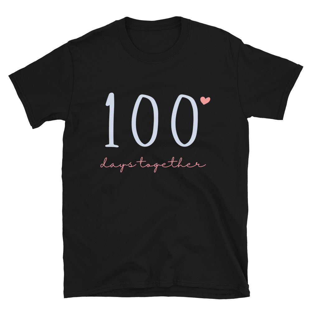 100 Days Together Blue Couples Unisex T-Shirt