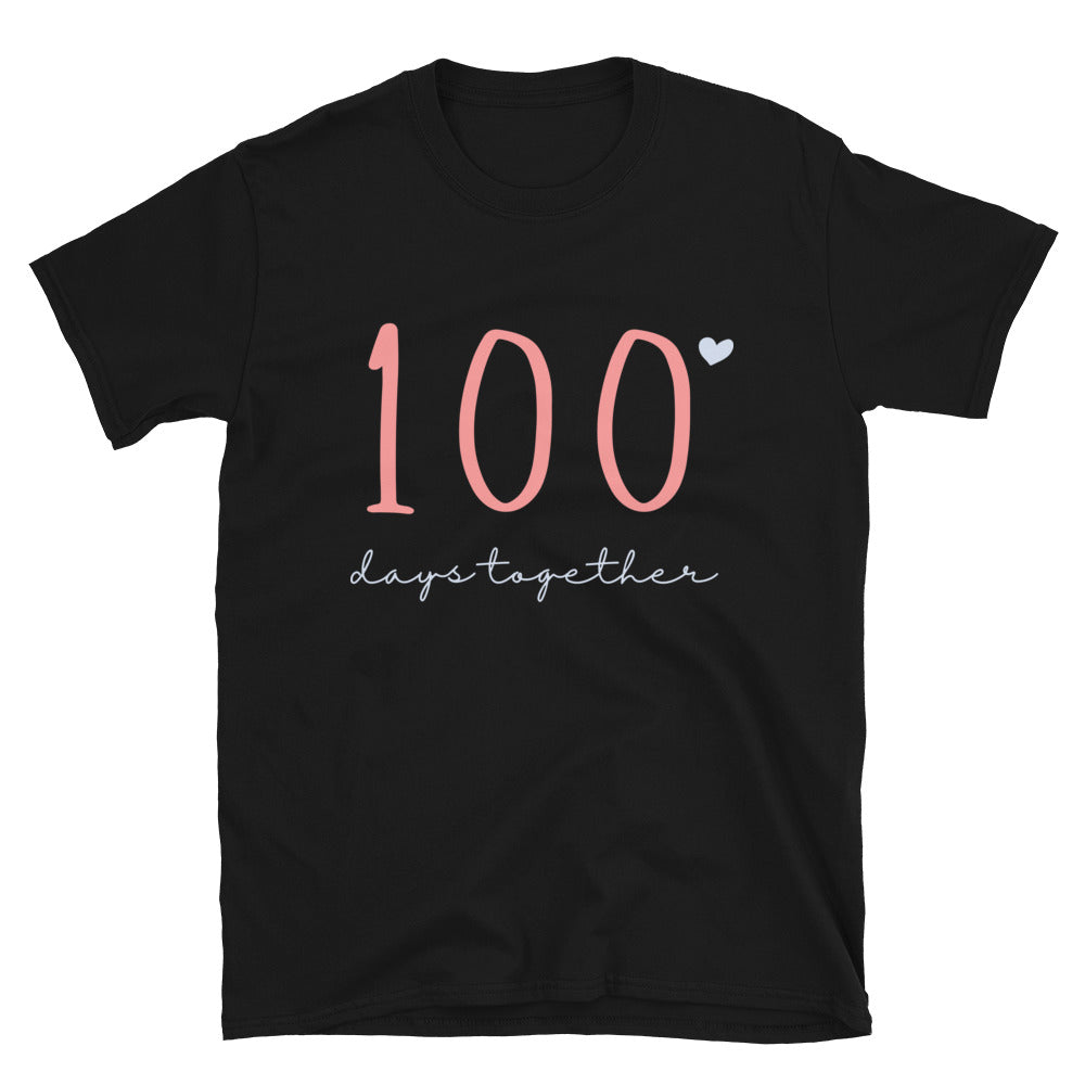 100 Days Together Pink Couples Unisex T-Shirt