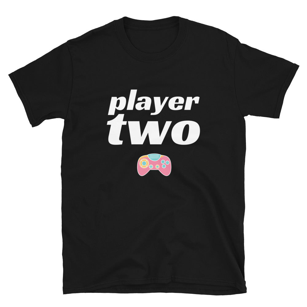 Player Two Gamer Couple Unisex T-Shirt