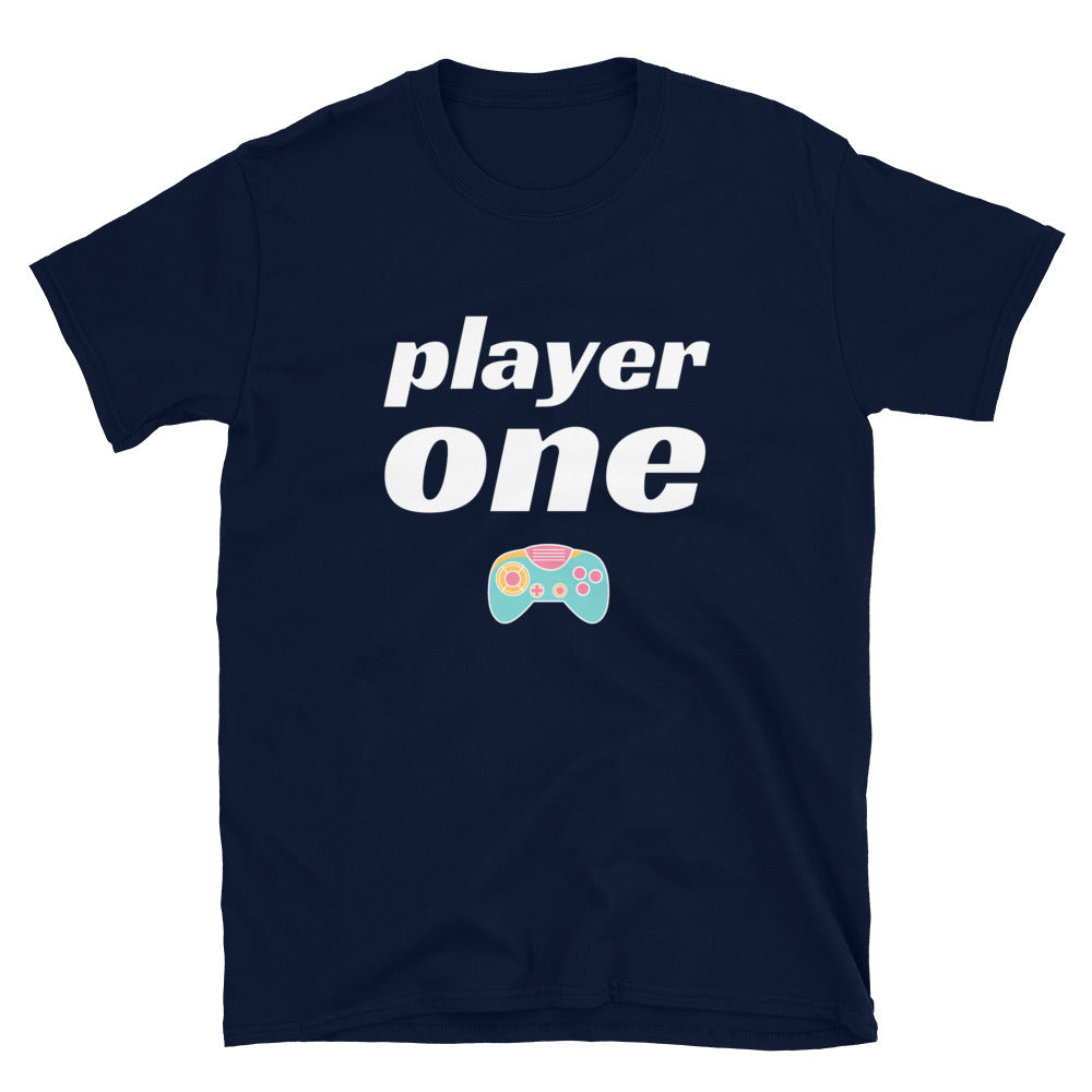 Player One Gamer Couple Unisex T-Shirt