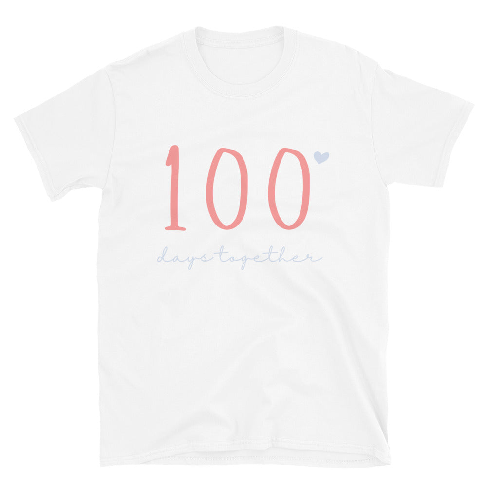 100 Days Together Pink Couples Unisex T-Shirt