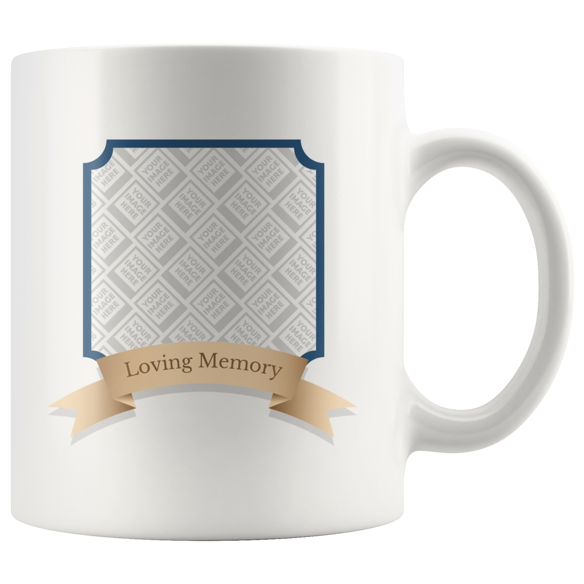 Loving Memory Golden Plaque Memorial Personalized Mug