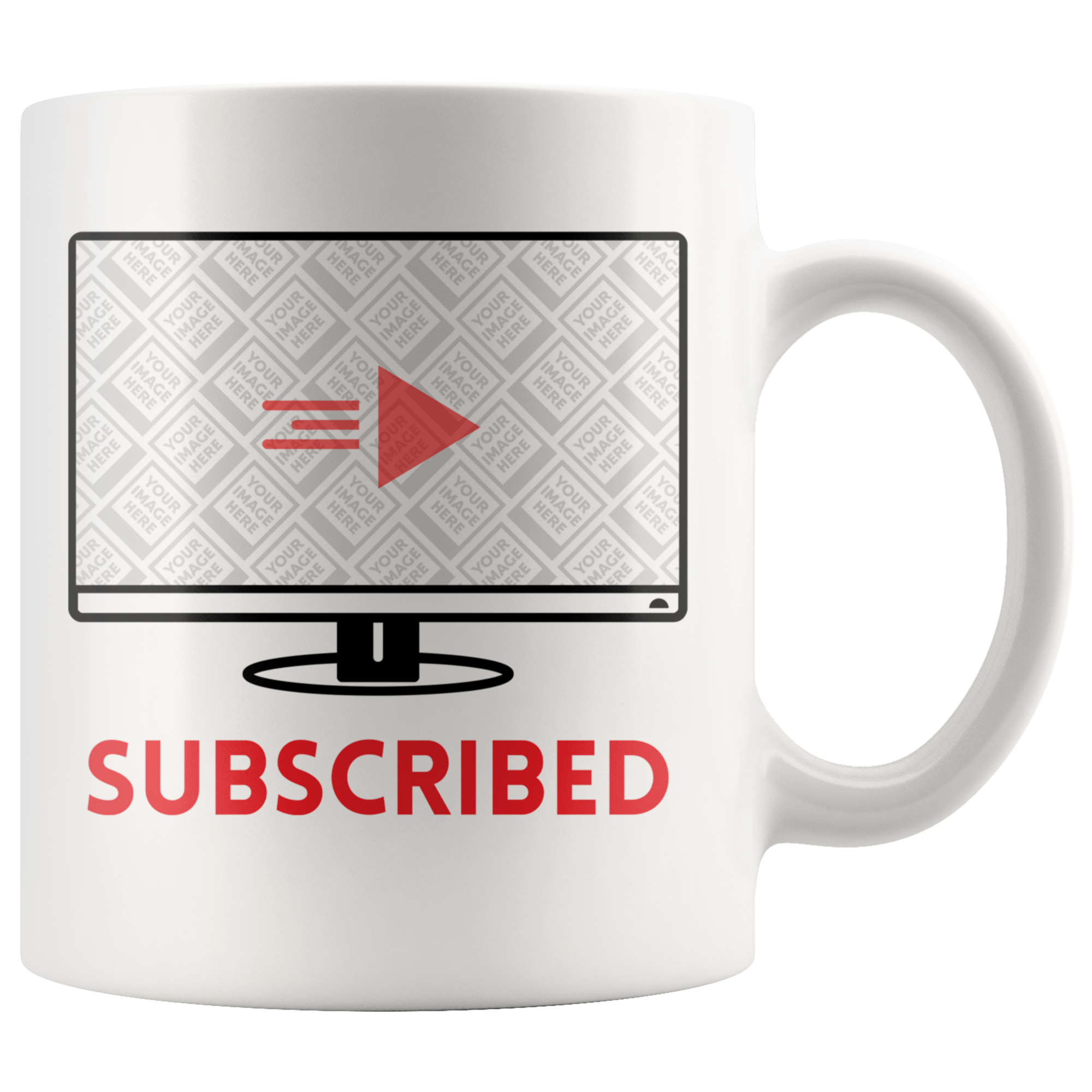 Subscribed YouTube Vlogger, Gamer, Streamer Personalized Mug