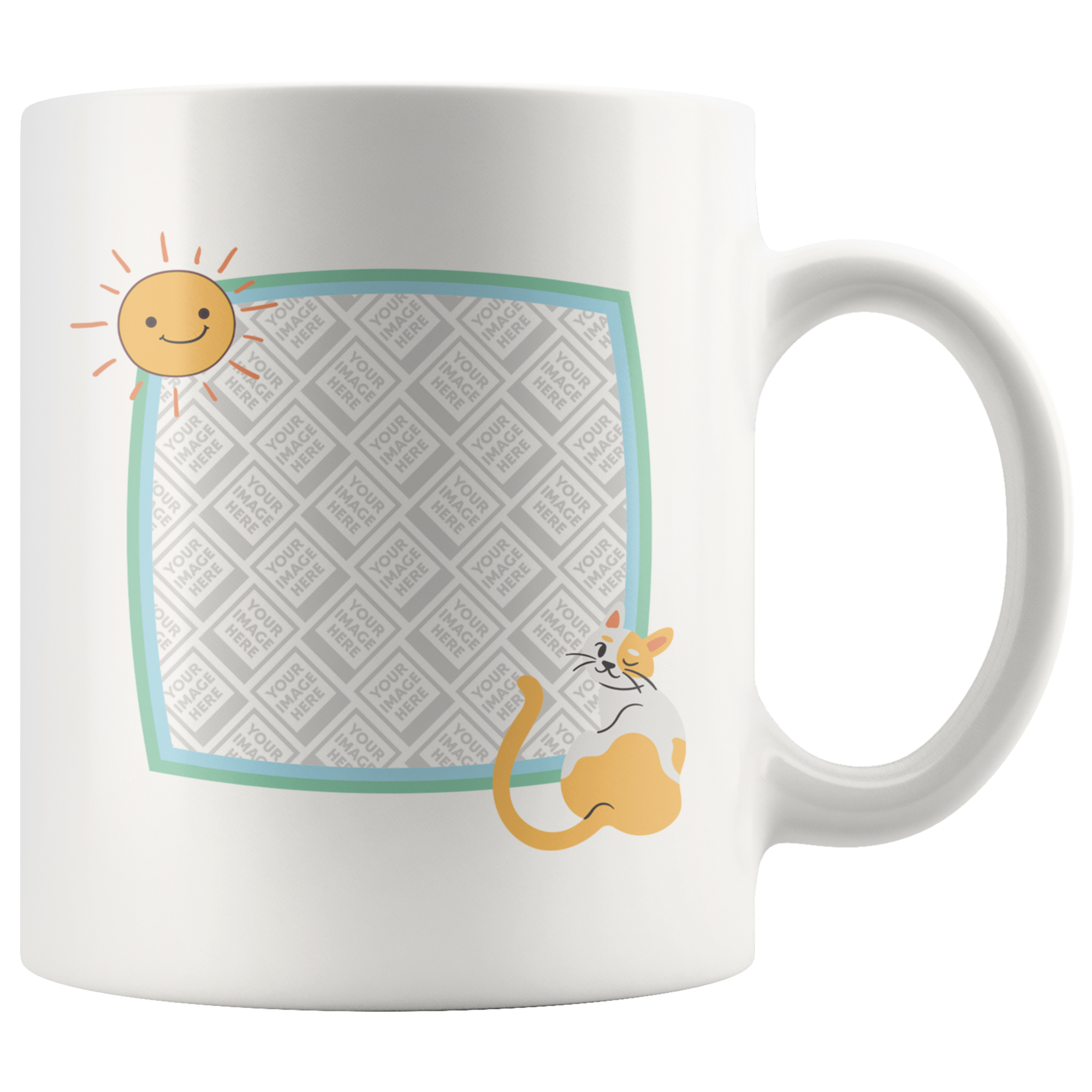 A Wonderful Day for a Cat Personalized Mug