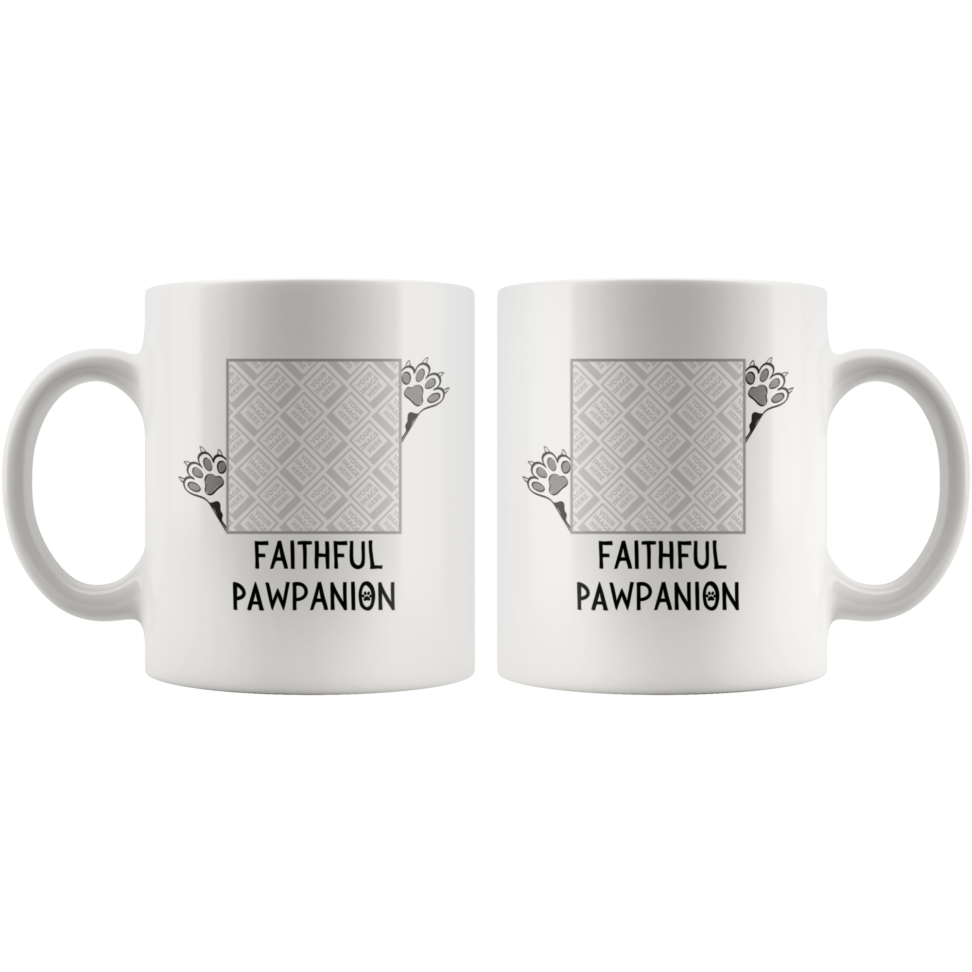 Faithful Pawpanion Personalized Mug