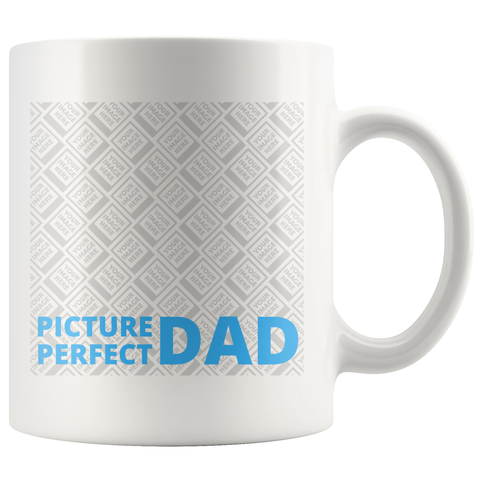 Picture Perfect Dad Modern Classic Personalized Mug