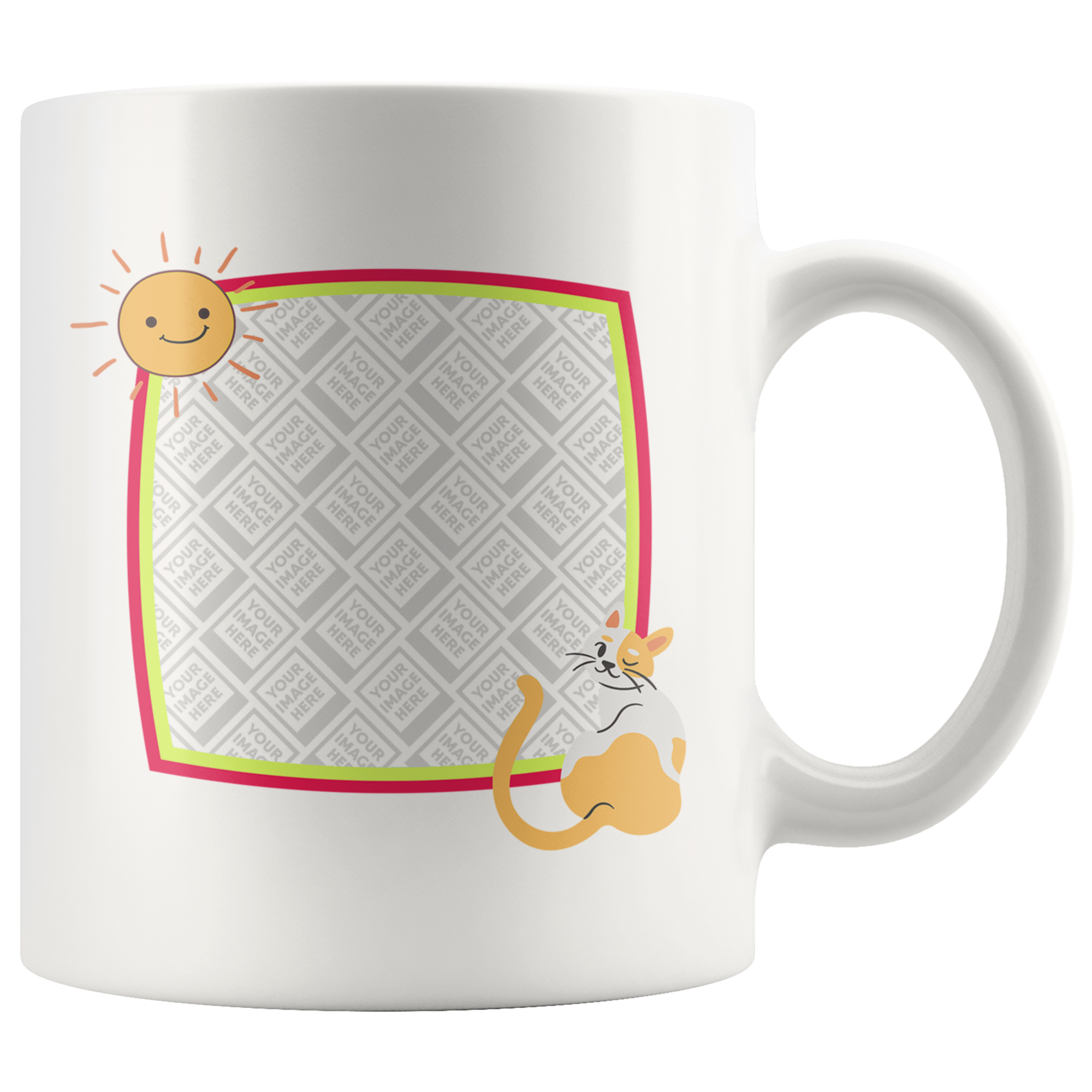 A Wonderful Day for a Cat Personalized Mug
