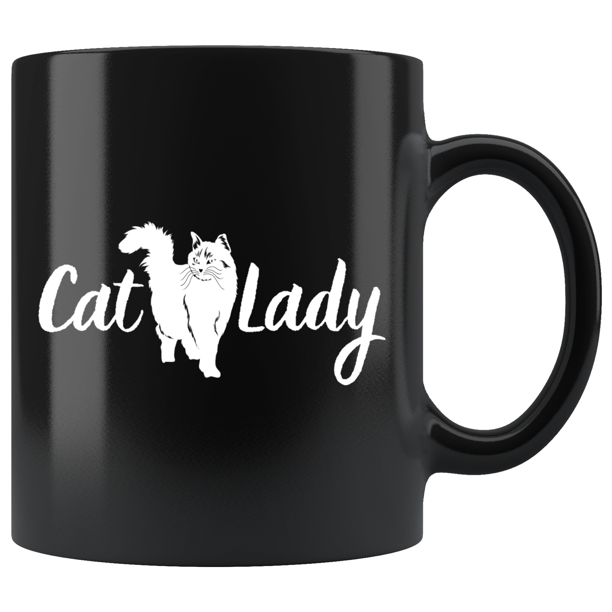 Don't Mess With the Chic Cool Cat Lady Mug Set