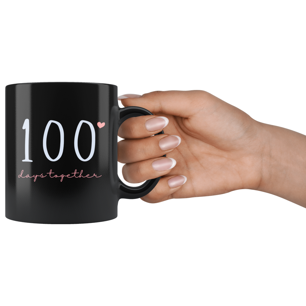 100 Days Together Couples Mug Set