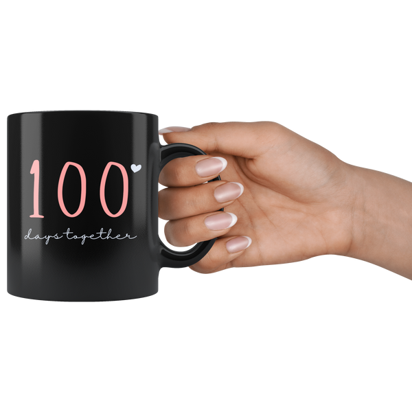 100 Days Together Couples Mug Set