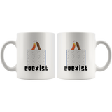 Load image into Gallery viewer, Coexist Cat and Dog Pet Lovers Personalized Mugs