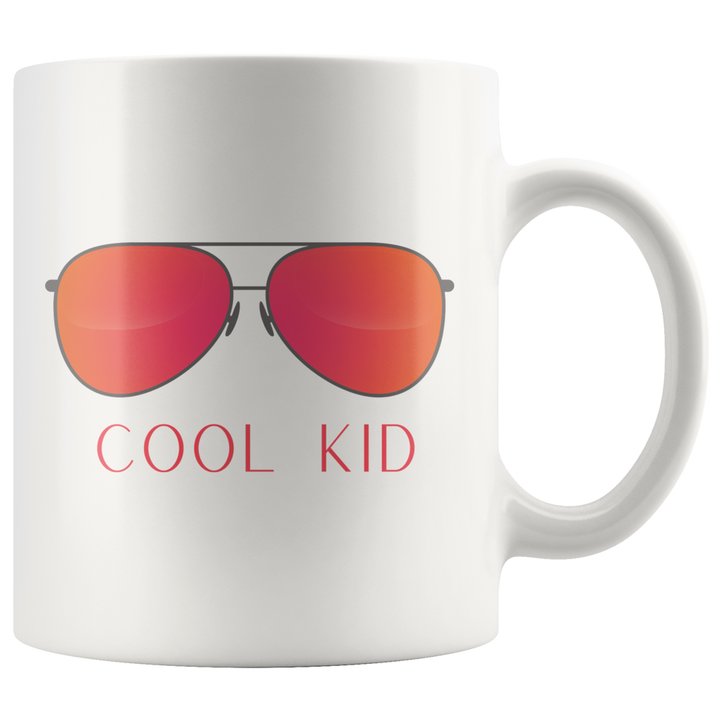 Cool Mom Cool Kid Retro Sunglasses 11oz+15oz Mug Set