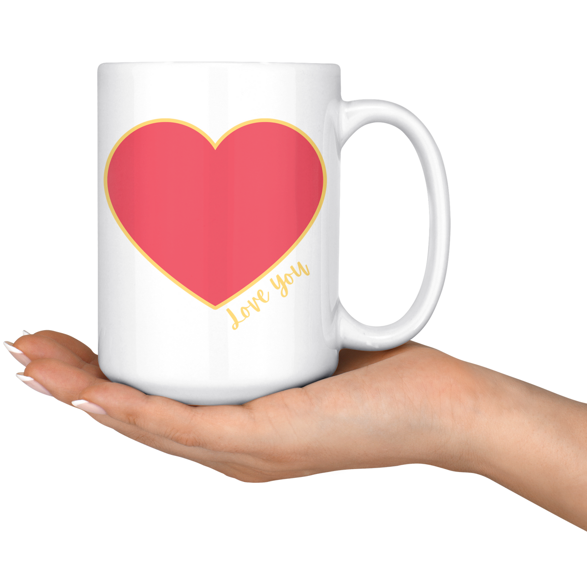 Love You Happy Mother's Day Mommy & Me Mug Set