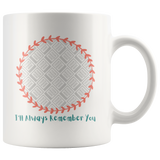 Load image into Gallery viewer, I&#39;ll Always Remember You Wreath Personalized Mug