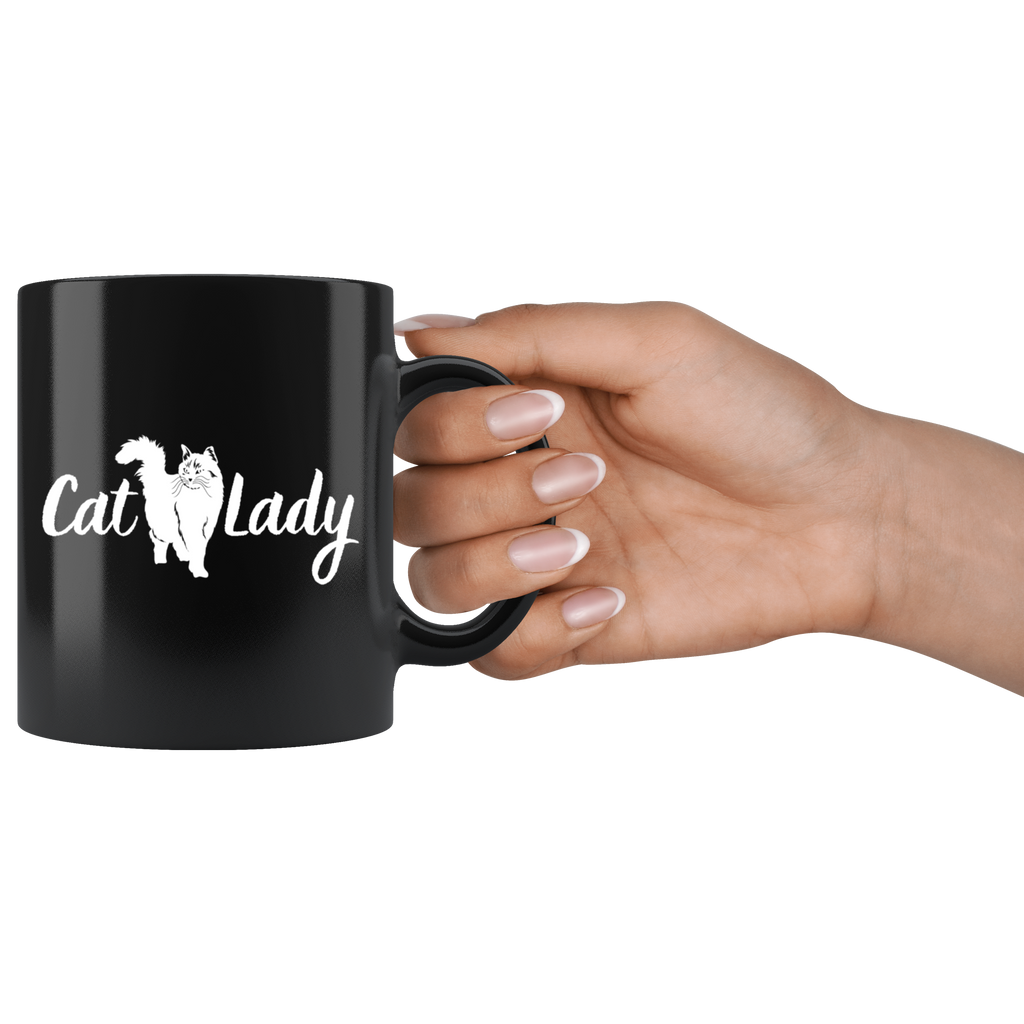 Don't Mess With the Chic Cool Cat Lady Mug Set