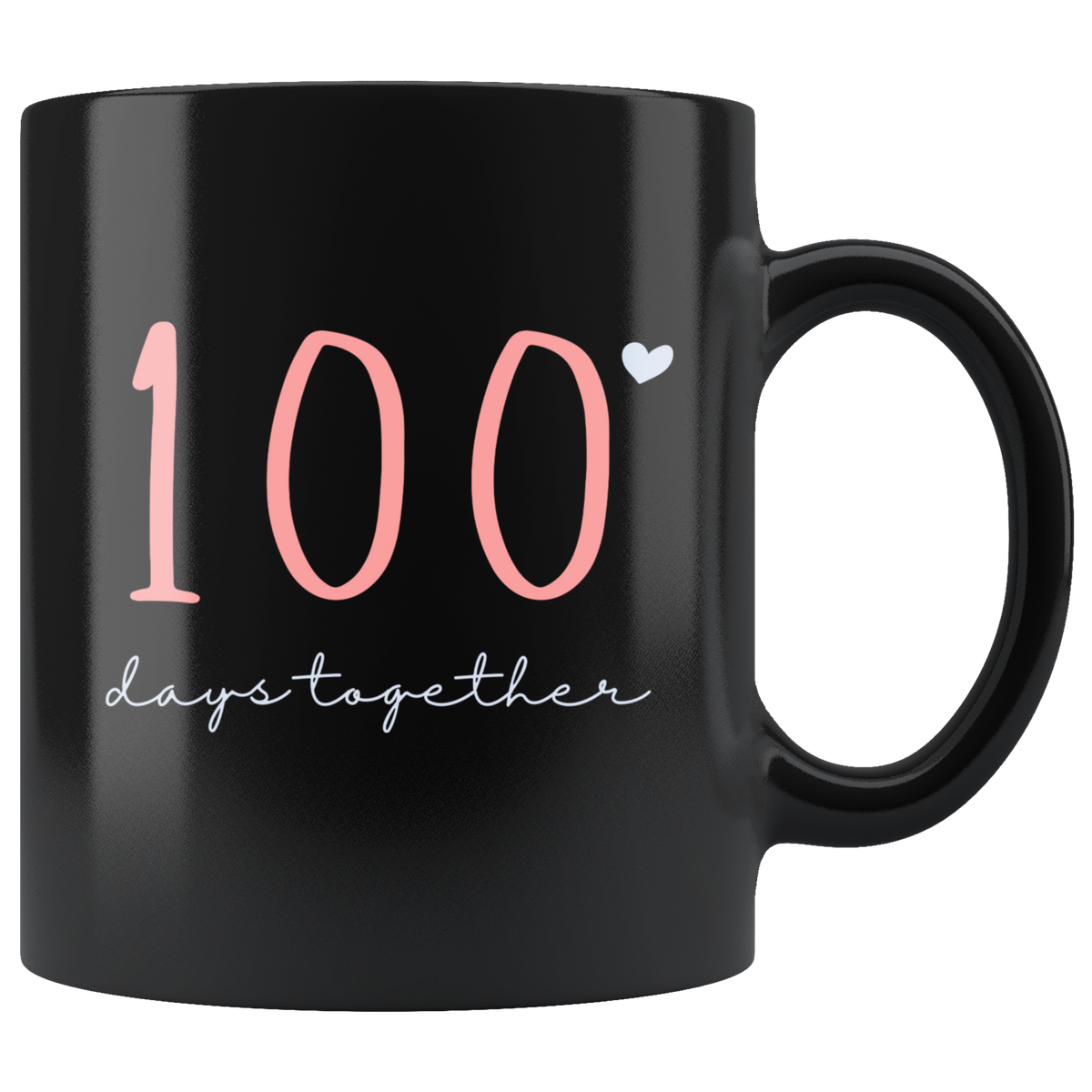 100 Days Together Couples Mug Set