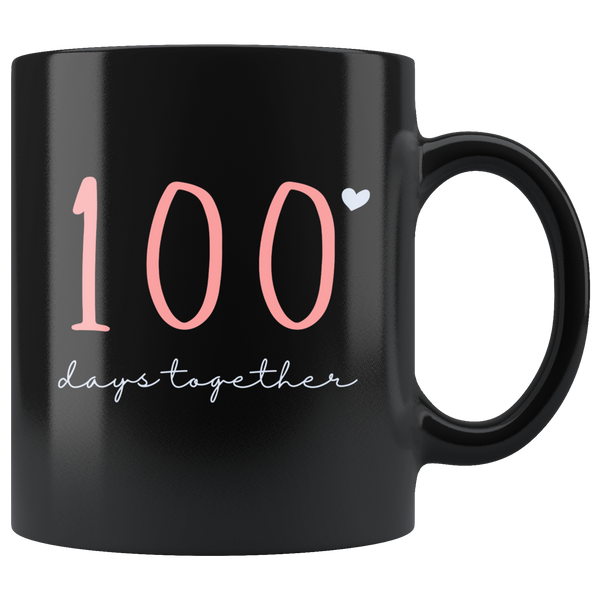 100 Days Together Couples Mug Set