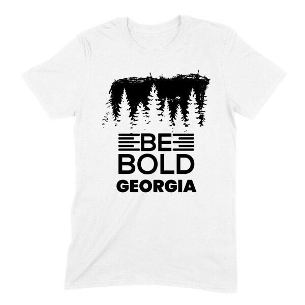 Be Bold Mountain Hike Personalized Name Comfy T-Shirt Secondary image