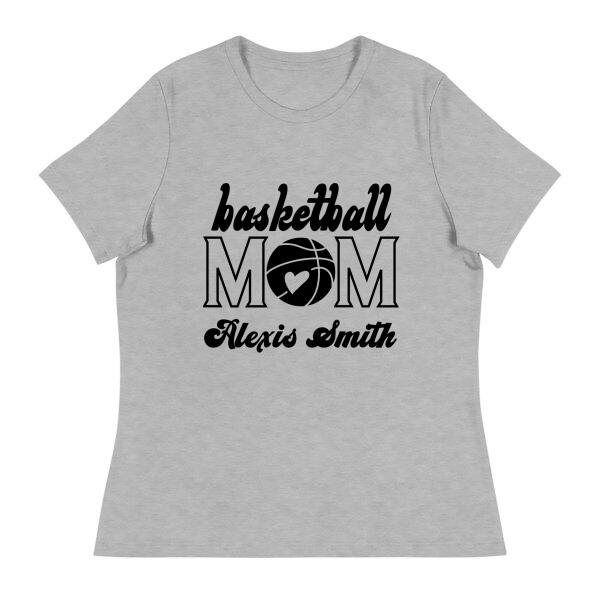 Basketball Mom Personalized Name Comfy T-Shirt Secondary image