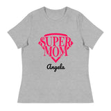 Load image into Gallery viewer, Super Mom Diamond Name Personalized T-Shirt