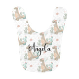 Load image into Gallery viewer, Watercolor Dinosaur Friends Personalized Baby Bib