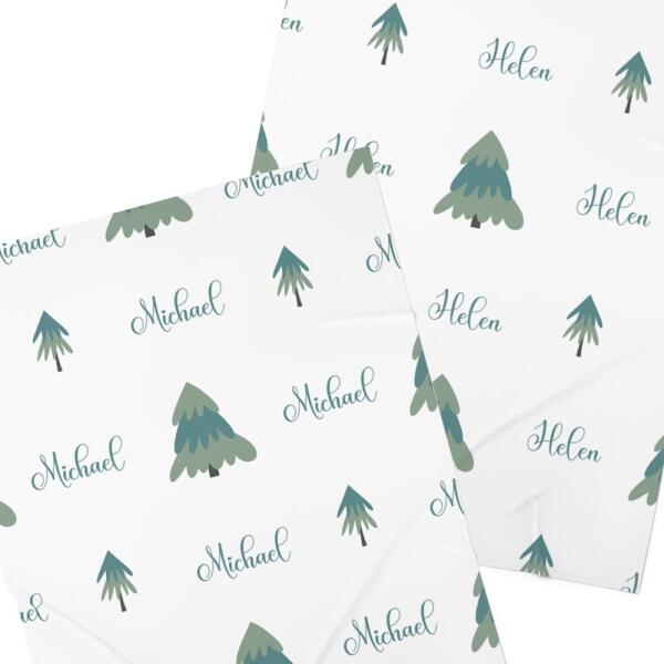 Adorable Forest Personalized Swaddle Blanket Main image