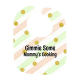 Load image into Gallery viewer, Gimmie Some Polka Dot Pastels Personalized Baby Bib