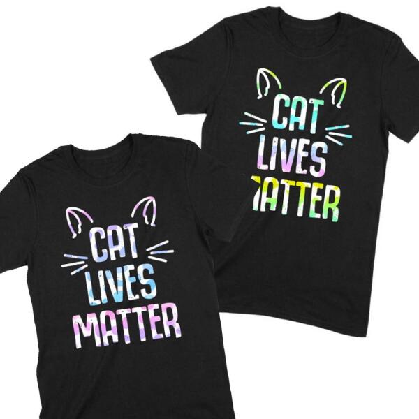 Cat Lives Matter Personalized Color T-Shirt Main image
