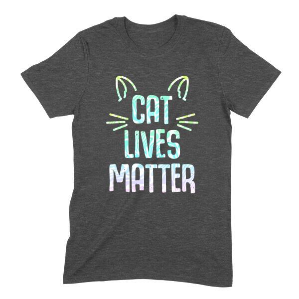 Cat Lives Matter Personalized Color T-Shirt