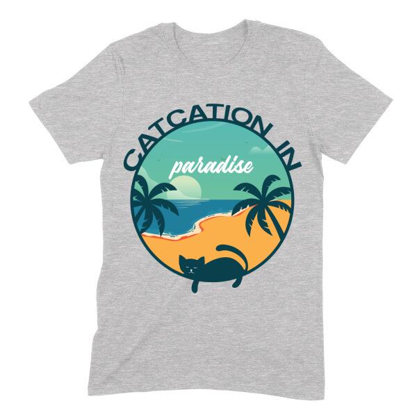 Catcation In Lazy Cat Vacation Personalized T-Shirt