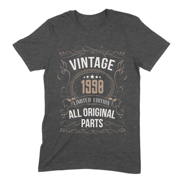 Vintage All Original Parts Birthday Personalized Shirt
