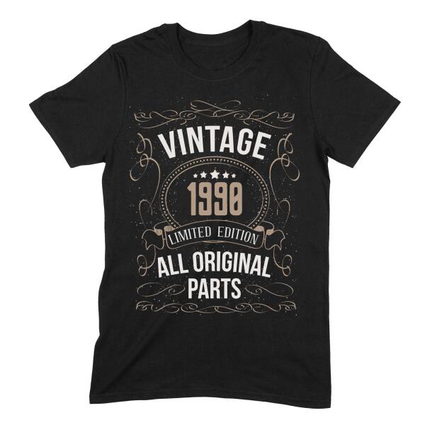 Vintage All Original Parts Birthday Personalized Shirt